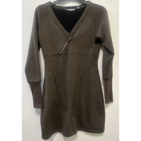 Athleta Summit Dress Size Petite Small Athletic Fleece Lined - Picture 1 of 6